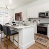 luxury kitchen with designer backsplash